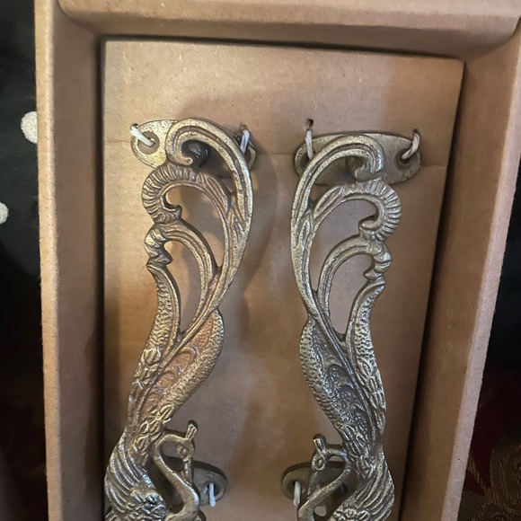 Bronze Decorative Door Handles Set - Picture 2 of 4